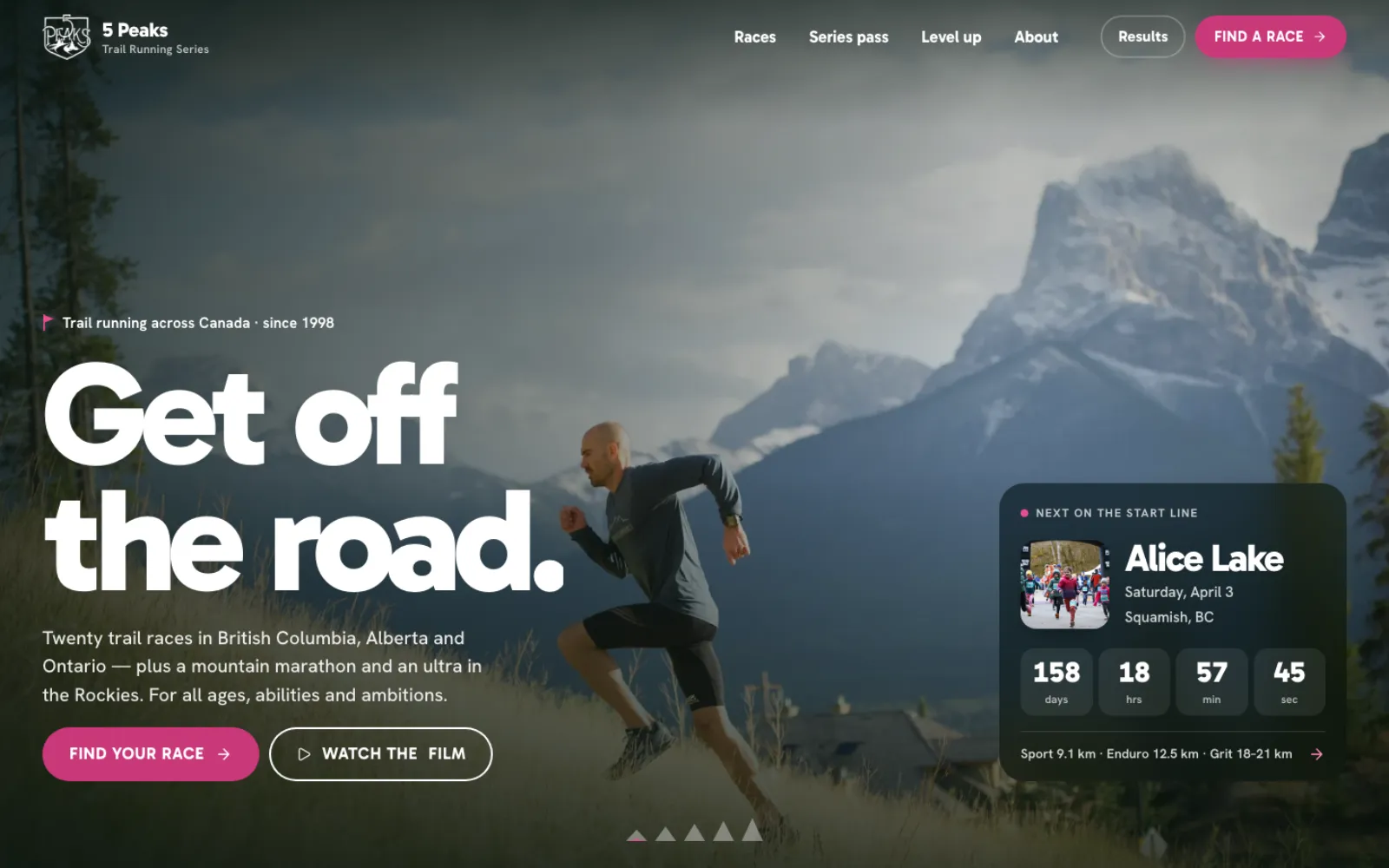 5 Peaks — live site