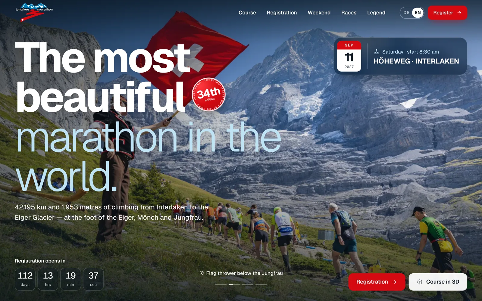 Jungfrau-Marathon — live site