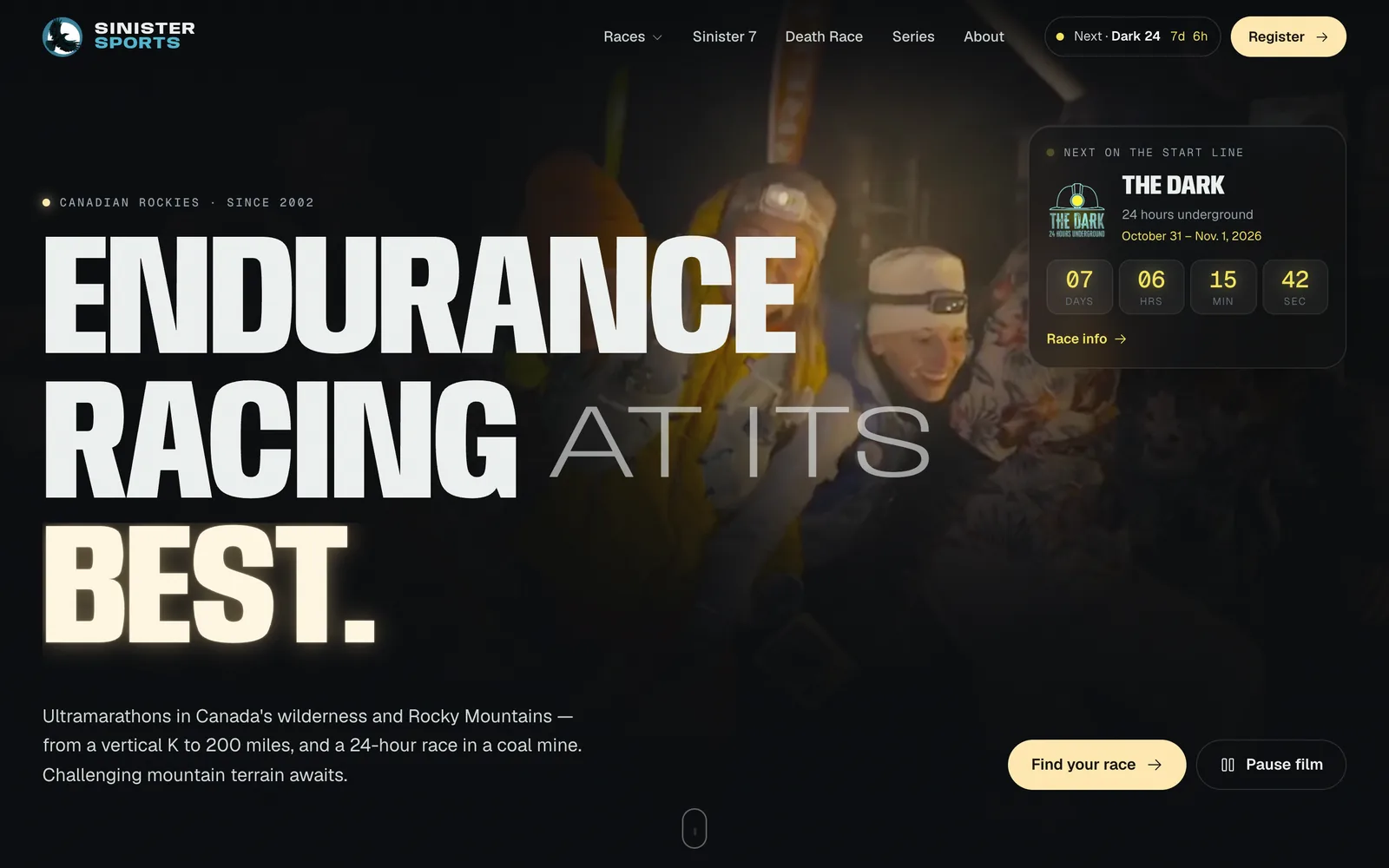 Sinister Sports — live site
