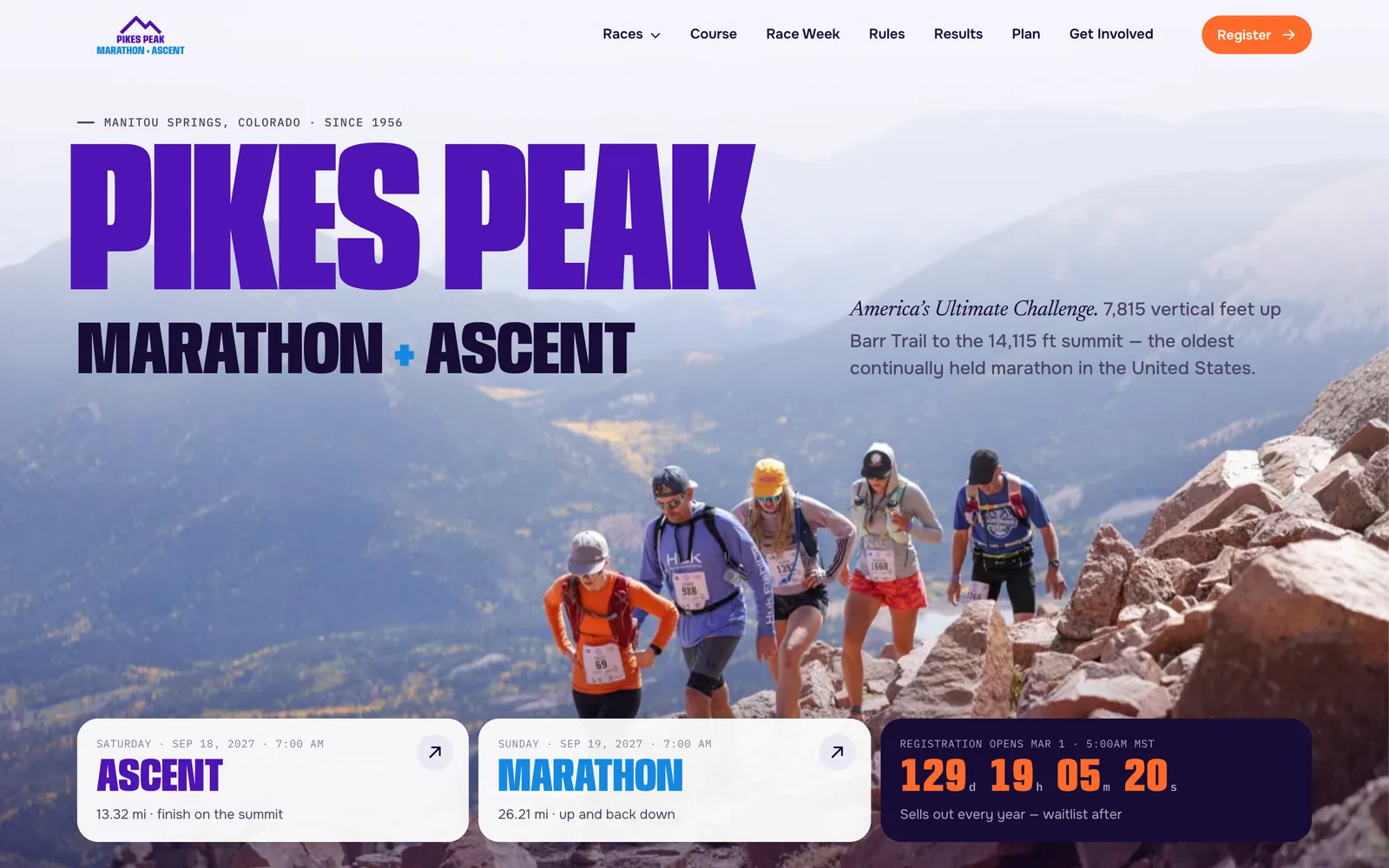 After — the redesigned home page