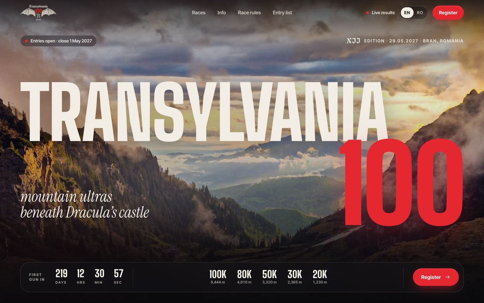 After — the redesigned home page