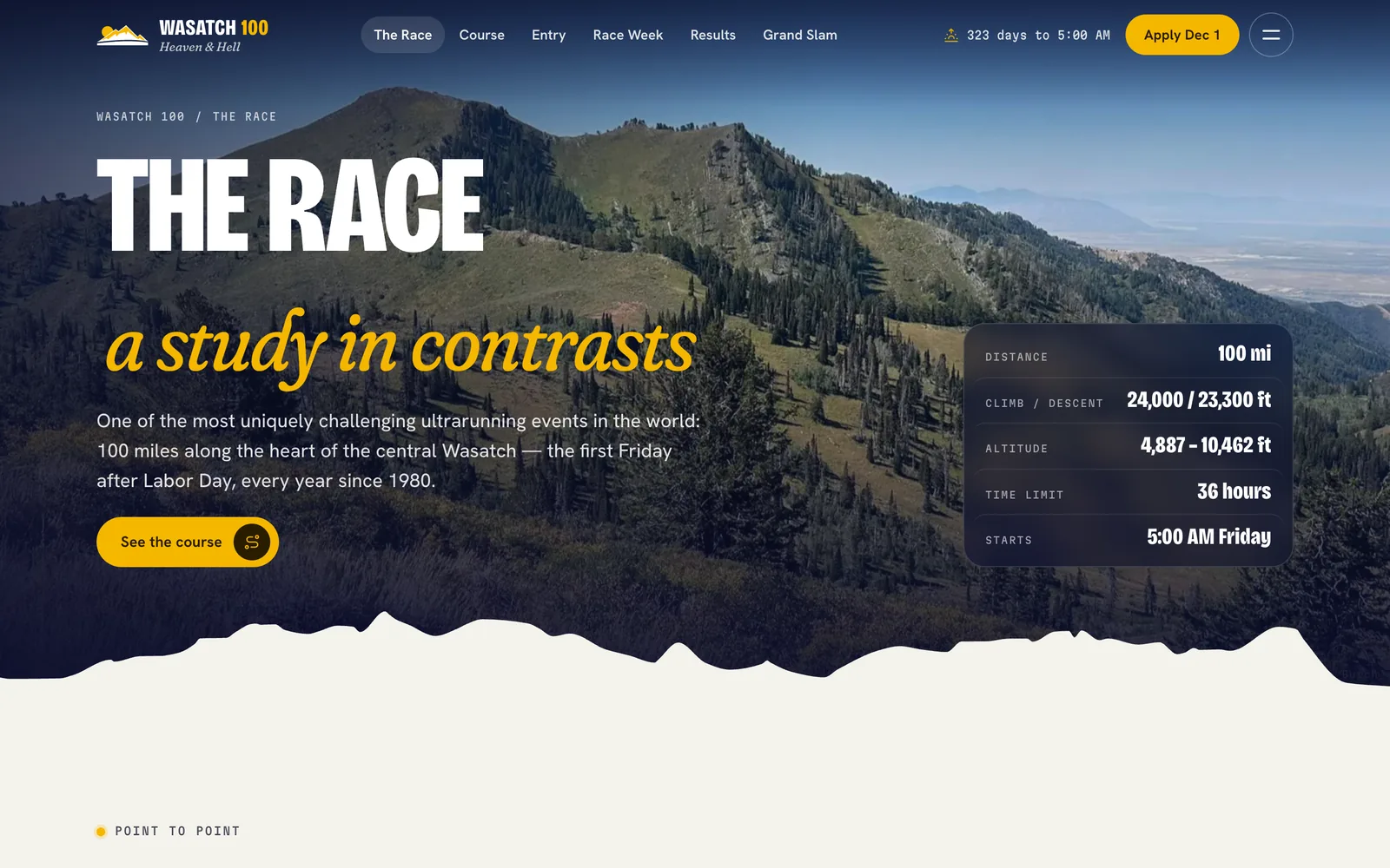 The race — Wasatch 100