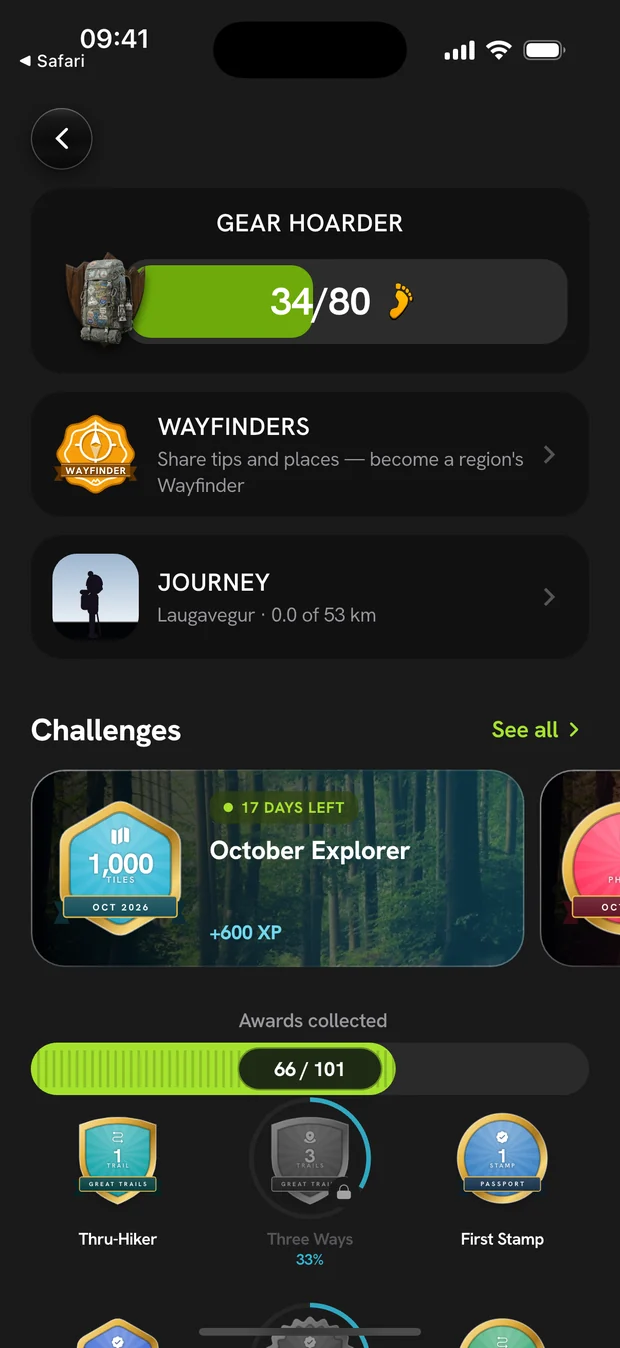 Rewards — Wayly app screen
