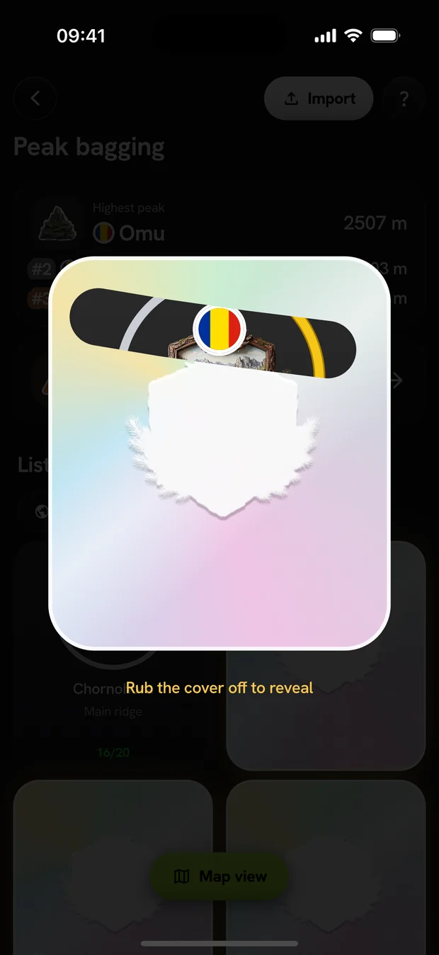 Gamified reveal — Wayly app screen