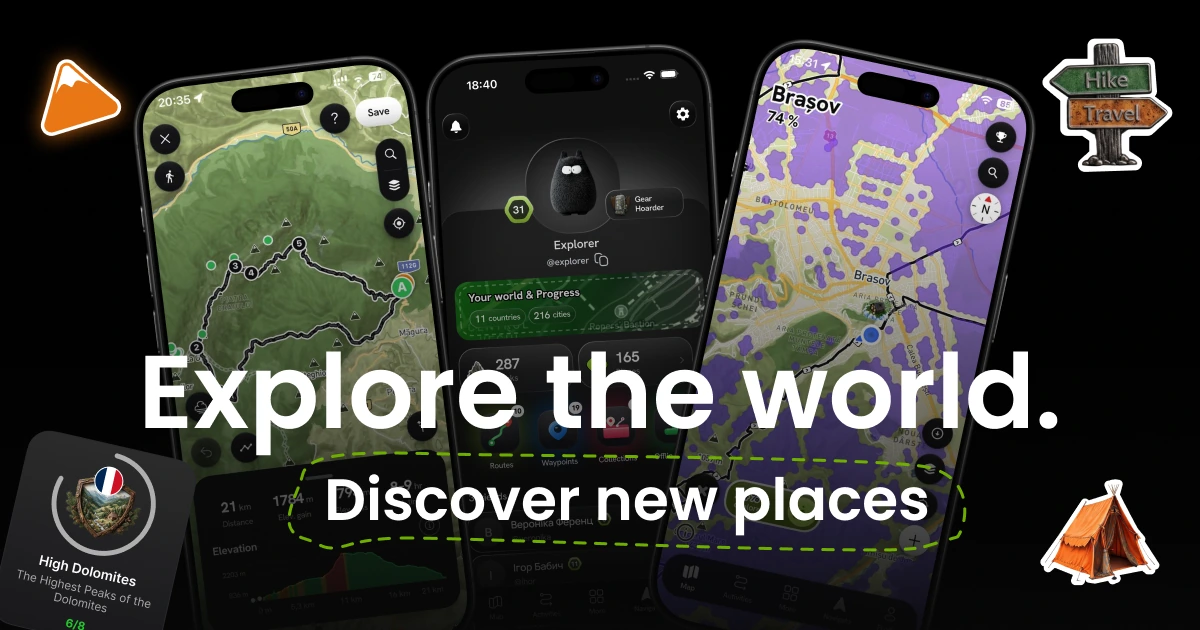 Wayly — territory explorer app