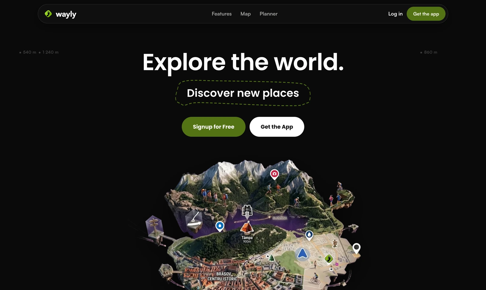 Landing — Wayly web